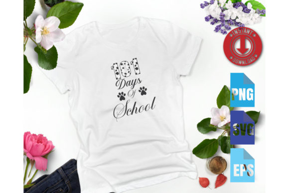101 Days of School Svg T-shirt: A Versatile Graphic Design Asset for Crafts and Local Branding
