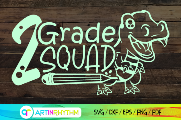 2nd Grade Dinosaur Svg, Grade School Svg Graphics