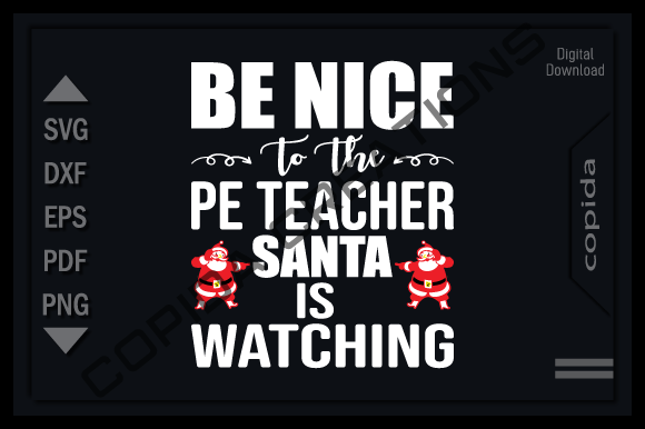 Be Nice to the Pe Teacher Svg Cut File Review