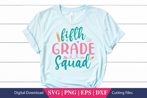 Fifth Grade Squad School SVG Cut File: A Practical Graphic for Crafts and Commercial Projects