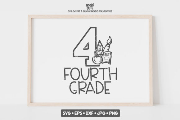 Fourth Grade - School SVG: A Versatile Graphic Design Asset for Crafts and Creative Projects