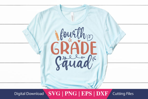 Fourth Grade Squad School SVG File: A Versatile Design Asset for Crafts and Graphics