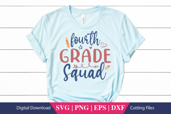 Fourth Grade Squad School SVG for Crafts and Graphics Projects