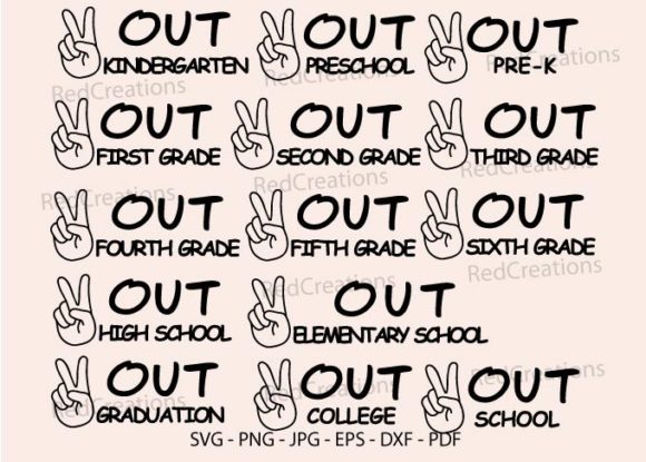 Last Day of School SVG Bundle for Website and Editorial Design