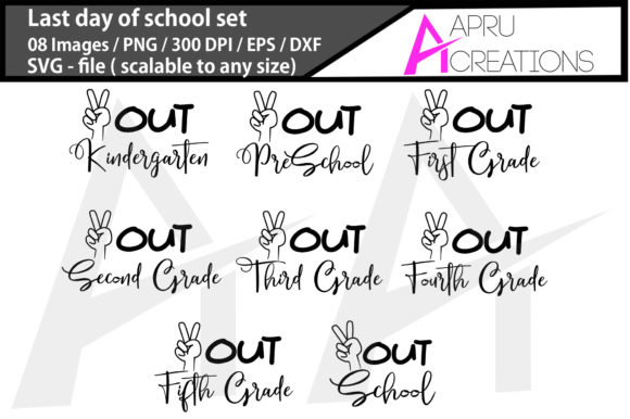 Last Day of School SVG Cut File for Crafts and Graphics