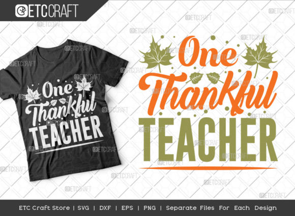 One Thankful Teacher SVG Cut File Graphics and Crafts Review