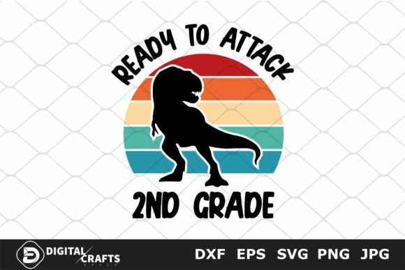 Ready to Attack 2nd Grade School SVG: A Bold Graphic Design Asset for Crafts and Branding