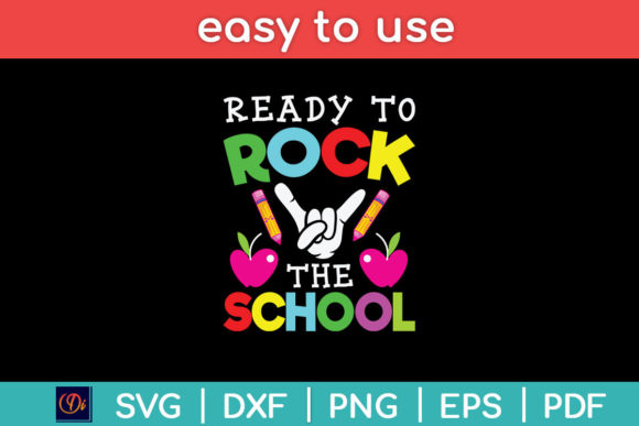 Ready to Rock the School Svg Graphics
