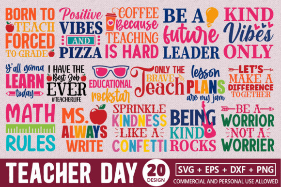 School Teacher SVG Bundle Vol 5 Graphics and Crafts Review