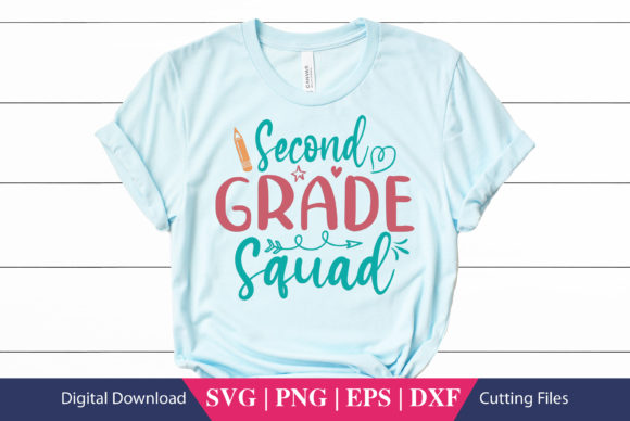 Second Grade Squad School SVG File: A Versatile Graphic Design Asset for Content Creators