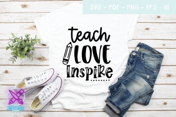 Teach Love Inspire SVG: A Versatile Graphic Design Asset for Crafts and Branding