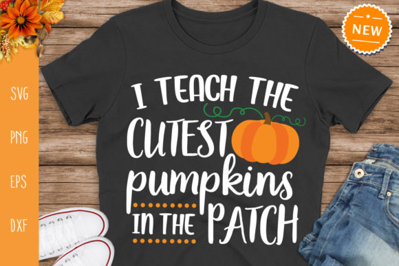 Teacher Svg, I Teach the Cutes Pumpkins Graphics and Crafts