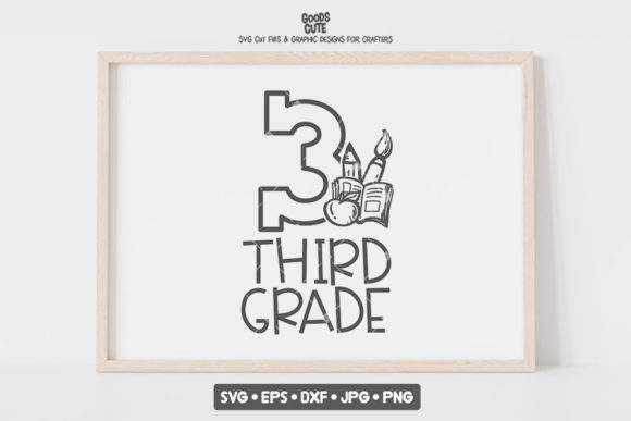Third Grade - School SVG for Crafts and Graphics